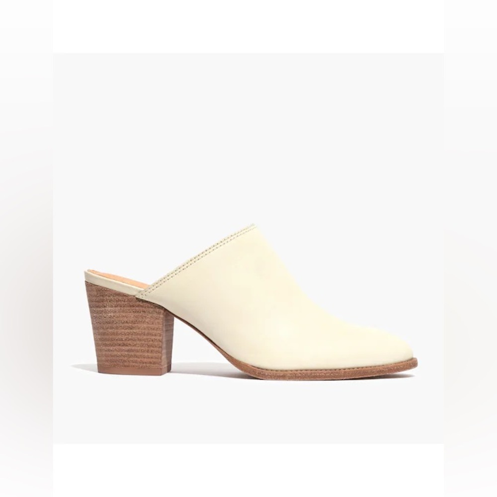Madewell Harper Mule Women Leather Cushioned Footbed Footwear Vintage Canvas 8 M - Picture 4 of 5